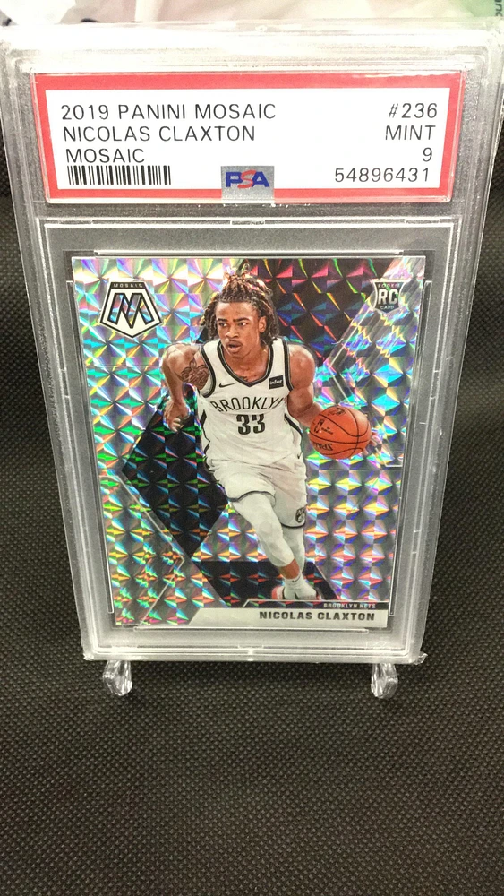 2019 Panini Mosaic 236 Nicolas Claxton Mosaic PSA 9