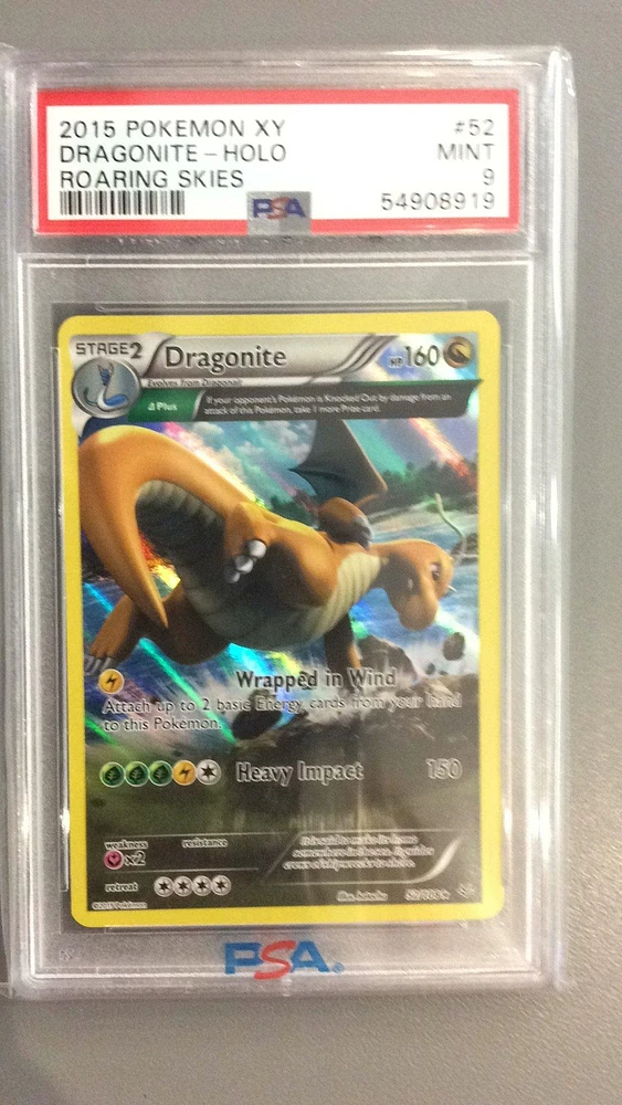 2015 Pokemon Xy Roaring Skies 52 Dragonite PSA 9