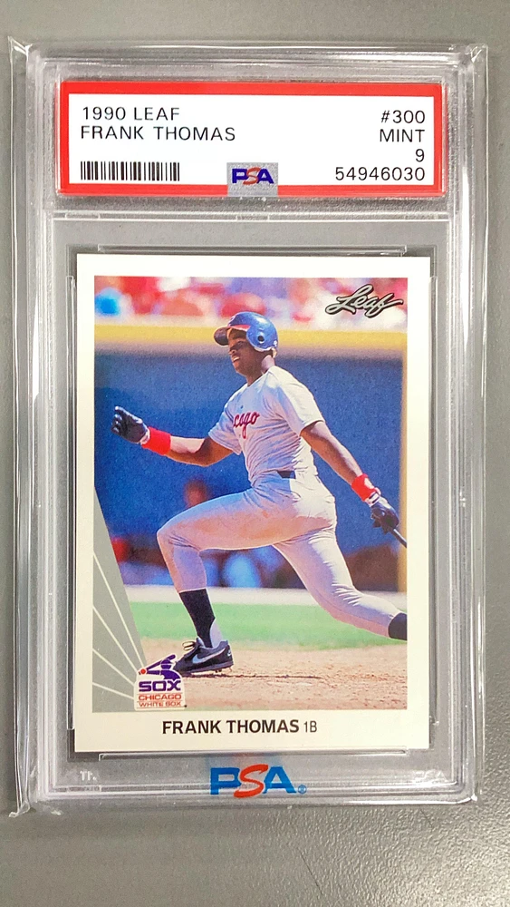 1990 Leaf 300 Frank Thomas PSA 9