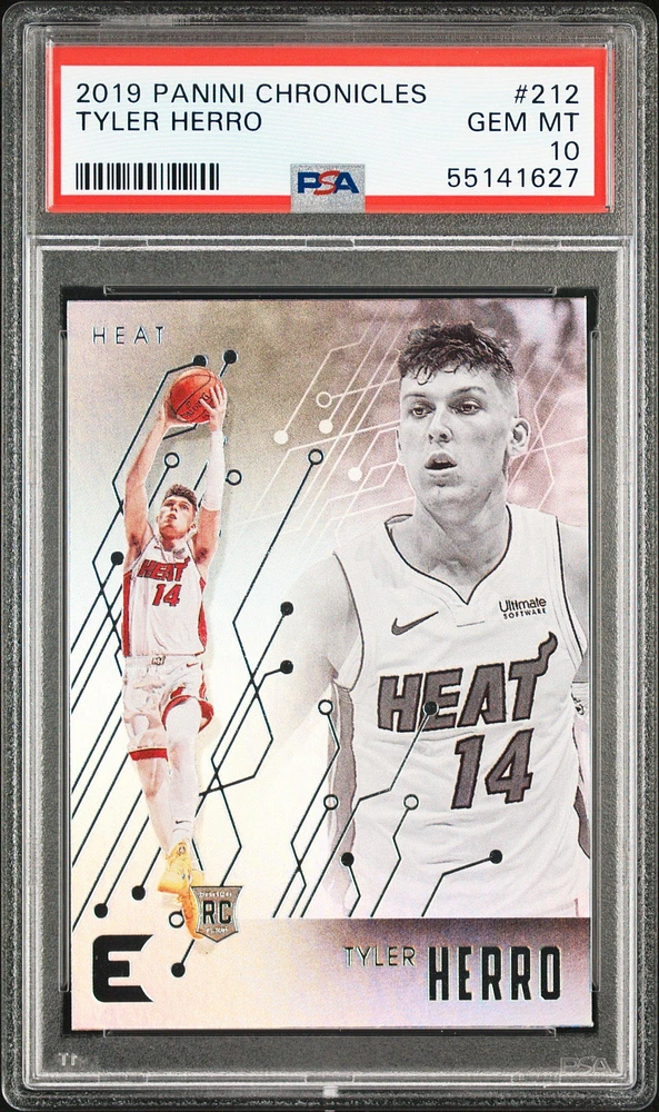 2019 Panini Chronicles 212 Tyler Herro PSA 10