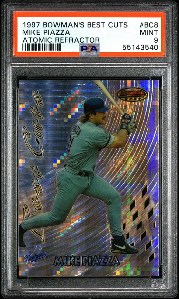 1997 Bowman's Best Cuts Bc8 Mike Piazza PSA 9