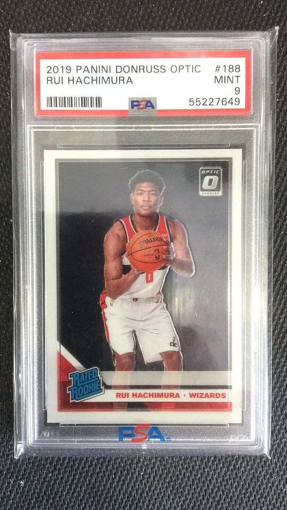 2019 Panini Donruss Optic 188 Rui Hachimura PSA 9