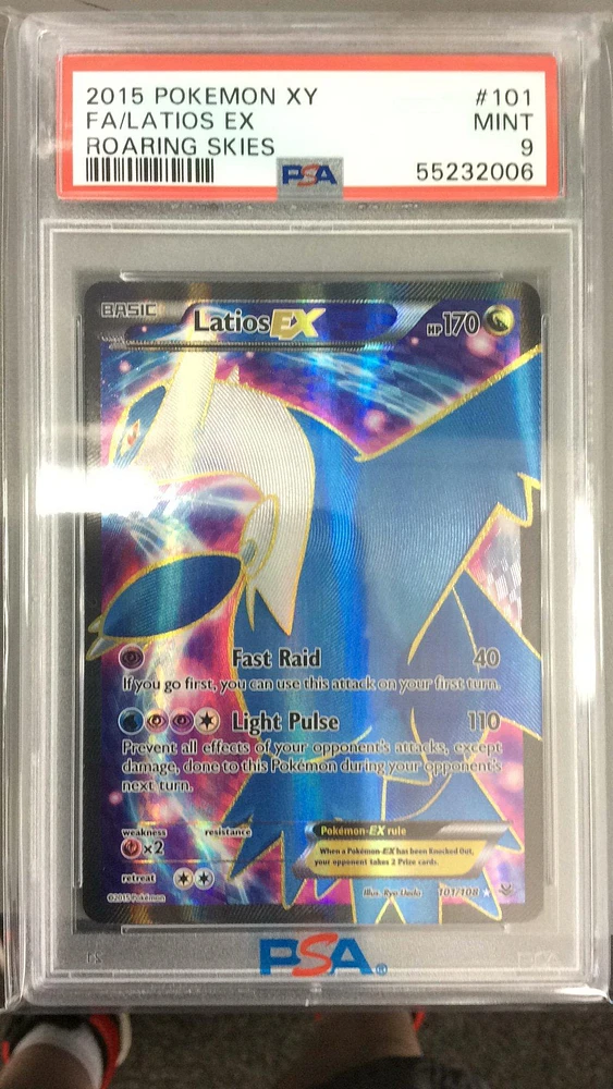 2015 Pokemon Xy Roaring Skies 101 Full Art/latios Ex PSA