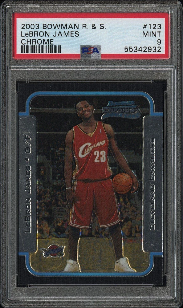 2003 Bowman Rookies & Stars 123 Lebron James PSA 9