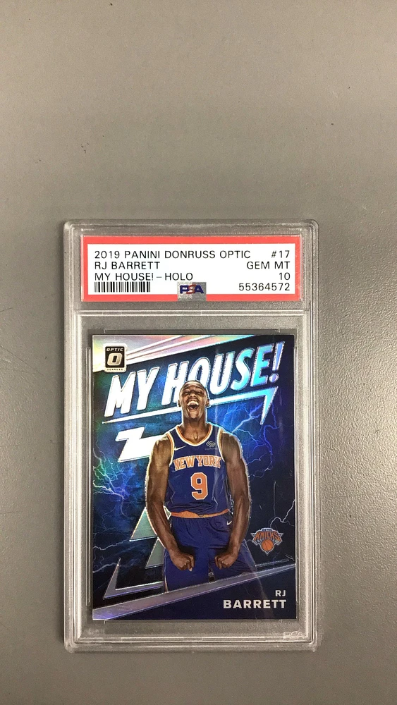 2019 Panini Donruss Optic My House! 17 Rj Barrett Holo PSA 10