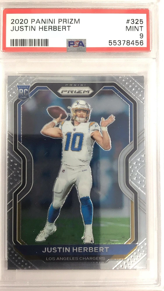 2020 Panini Prizm 325 Justin Herbert PSA