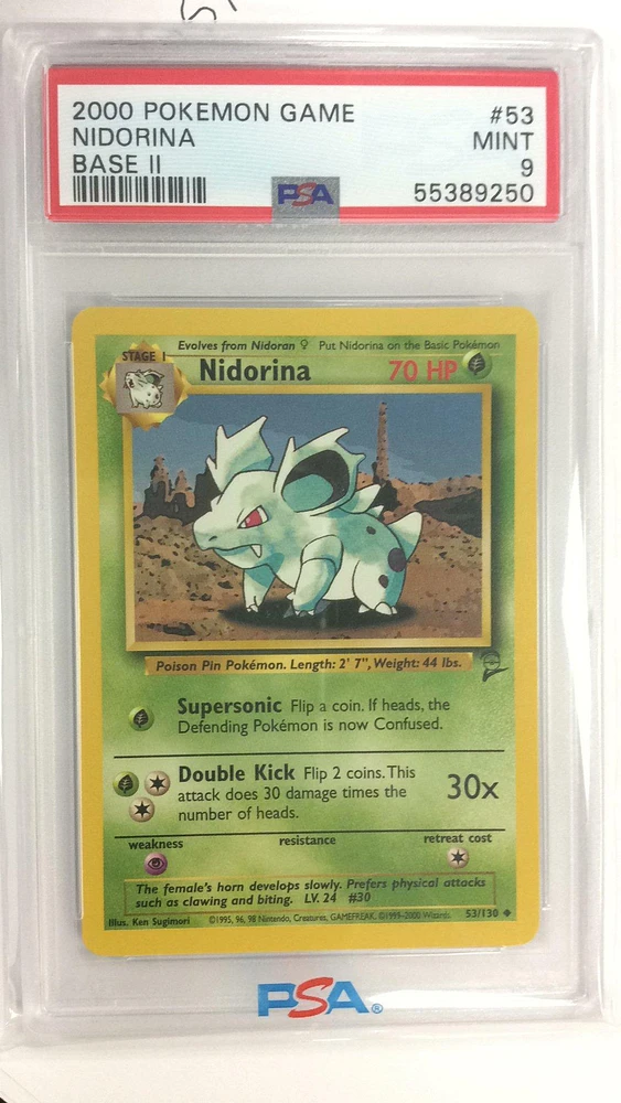 2000 Pokemon Game Base Ii 53 Nidorina PSA 9