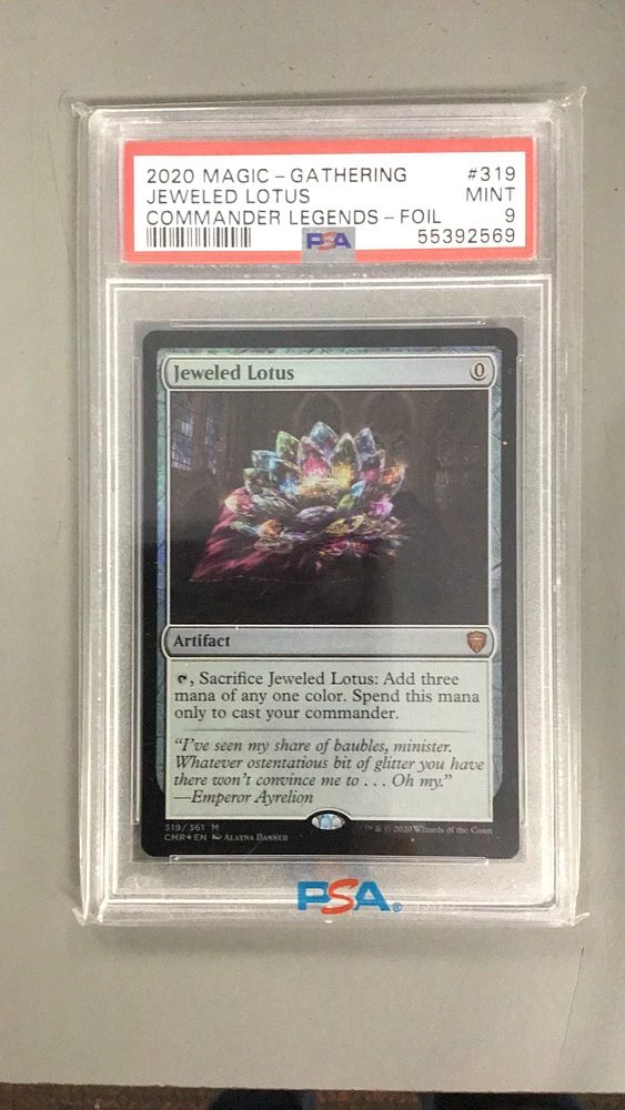2020 Magic The Gathering Commander Legends 319 Jeweled Lotus Foil PSA 9