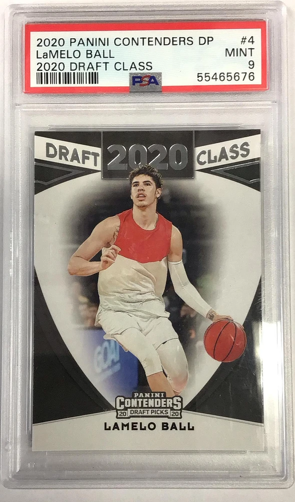 2020 Panini Contenders Draft Picks 2020 Draft Class 4 Lamelo Ball PSA 9