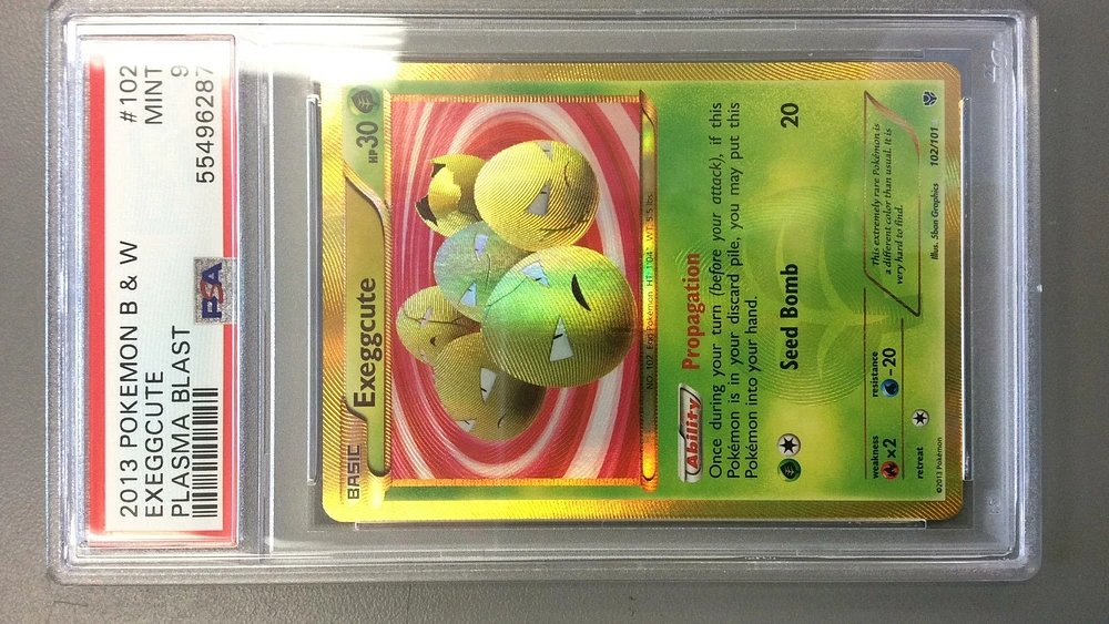 2013 Pokemon Black & White Plasma Blast 102 Exeggcute PSA 9