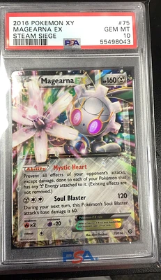 2016 Pokemon Xy Steam Siege 75 Magearna Ex PSA 10