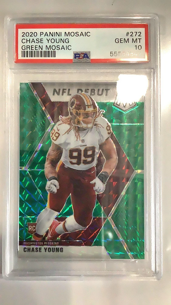 2020 Panini Mosaic 272 Chase Young PSA 10