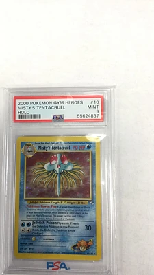 2000 Pokemon Gym Heroes 10 Misty's Tentacruel Holo PSA