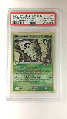 2009 Pokemon Platinum Supreme Victors 17 Butterfree Fb PSA 10