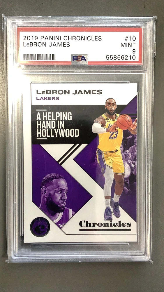 2019 Panini Chronicles 10 Lebron James PSA 9