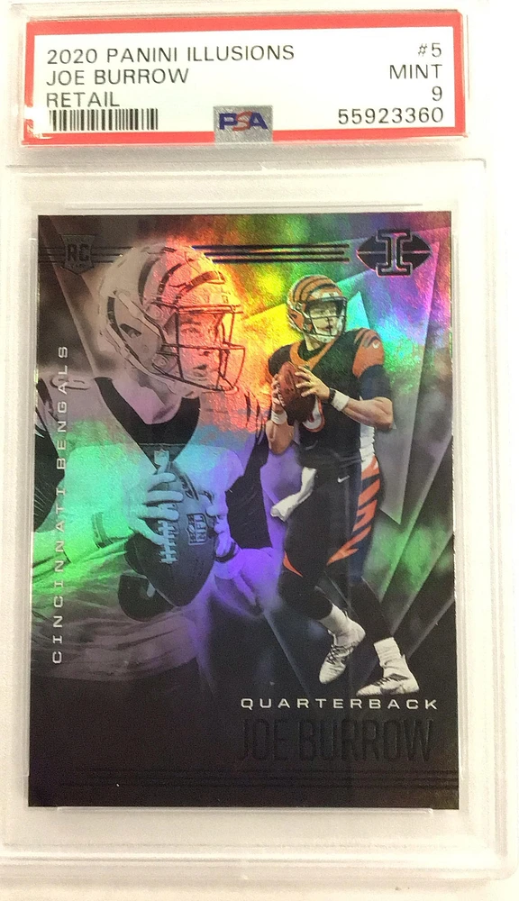 2020 Panini Illusions 5 Joe Burrow Retail PSA