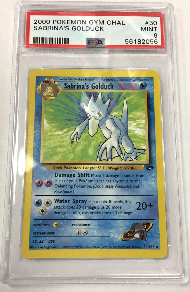 2000 Pokemon Gym Challenge 30 Sabrina's Golduck PSA