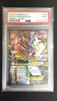 2015 Pokemon Xy Primal Clash 156 Full Art/m Gardevoir Ex PSA 9