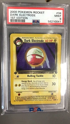 2000 Pokemon Rocket 34 Dark Electrode PSA 9