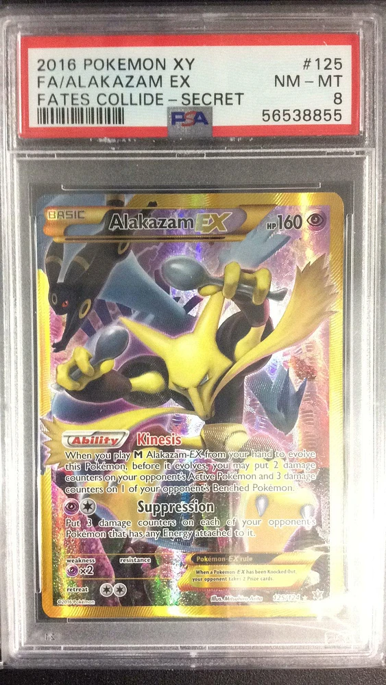 2016 Pokemon Xy Fates Collide 125 Fa/alakazam Ex PSA