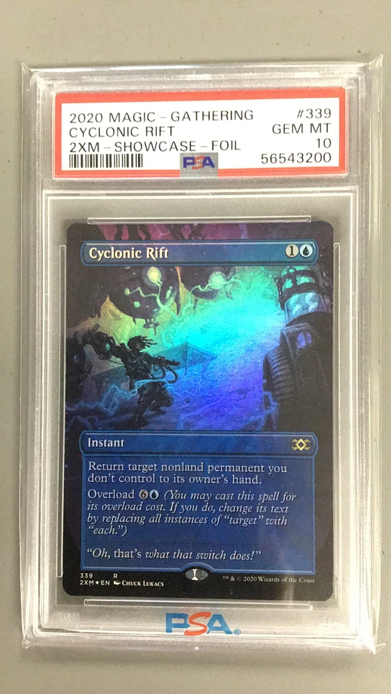 2020 Magic The Gathering Double Masters 339 Cyclonic Rift PSA 10