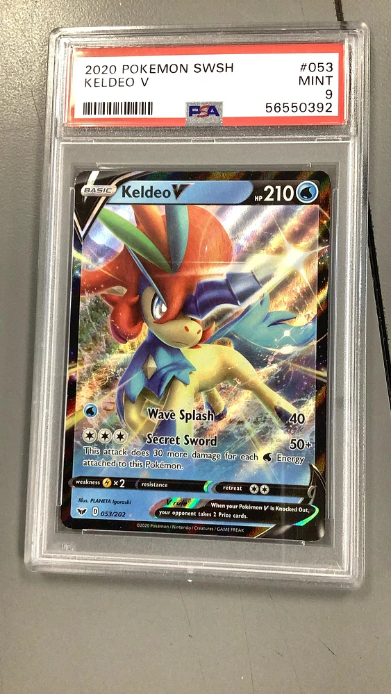 2020 Pokemon Sword & Shield 053 Keldeo V PSA 9