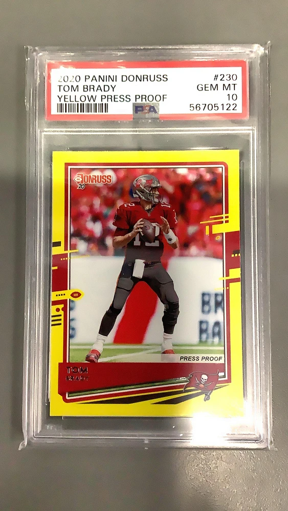 2020 Panini Donruss 230 Tom Brady PSA 10