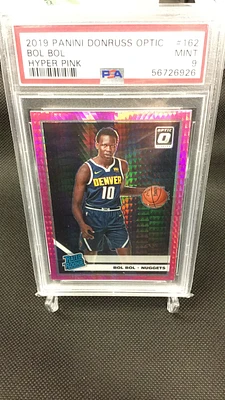 2019 Panini Donruss Optic 162 Bol Bol Hyper Pink PSA 9