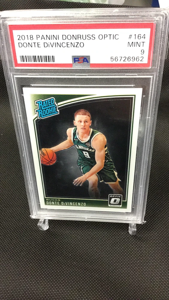 2018 Panini Donruss Optic 164 Donte Divincenzo PSA 9