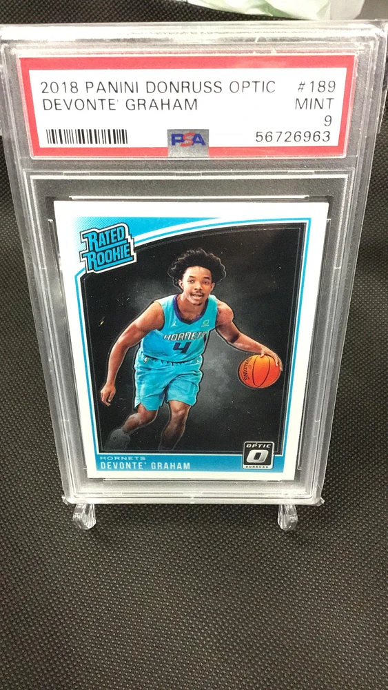 2018 Panini Donruss Optic 189 Devonte' Graham PSA 9