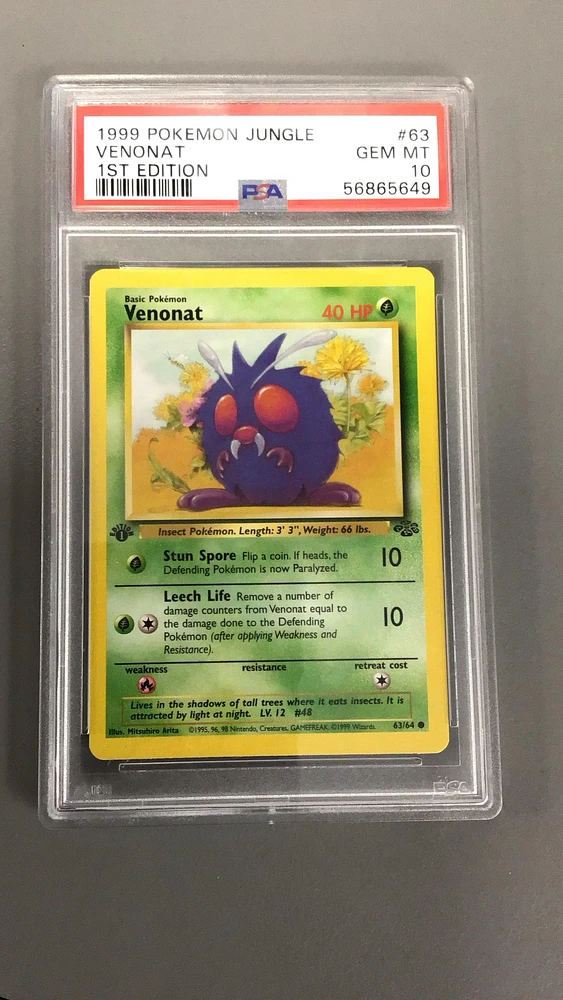 1999 Pokemon Jungle 63 Venonat PSA