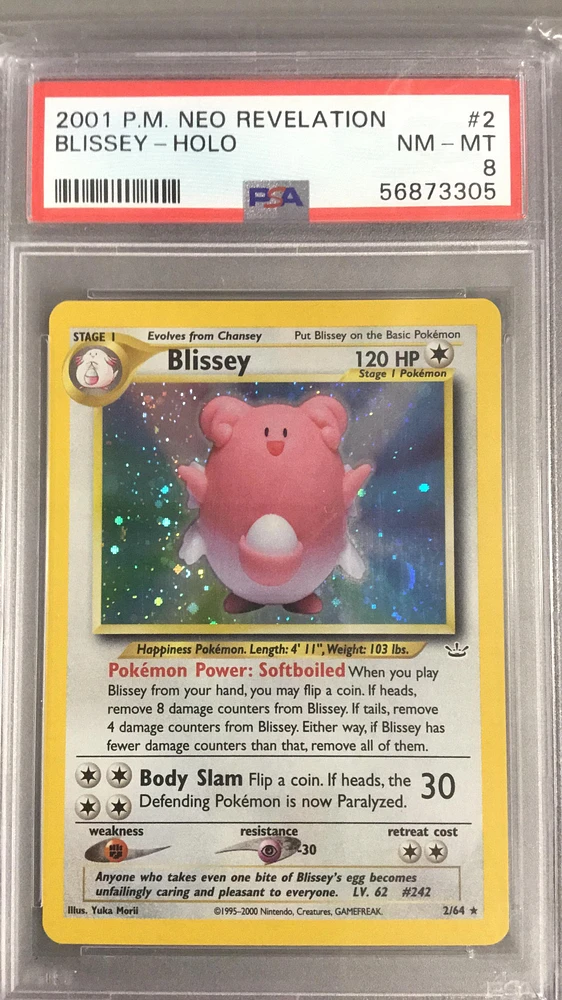 2001 Pokemon Neo Revelation 2 Blissey-holo PSA