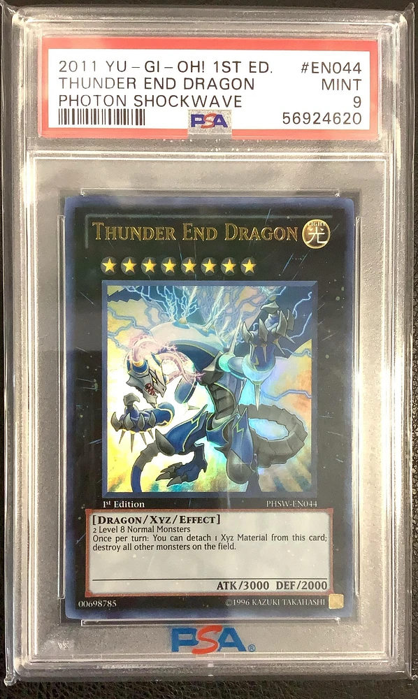2011 Yu-gi-oh! Phsw-photon Shockwave En044 Thunder End Dragon 1st Edition PSA 9