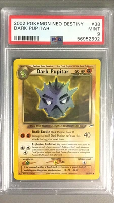 2002 Pokemon Neo Destiny 38 Dark Pupitar PSA 9