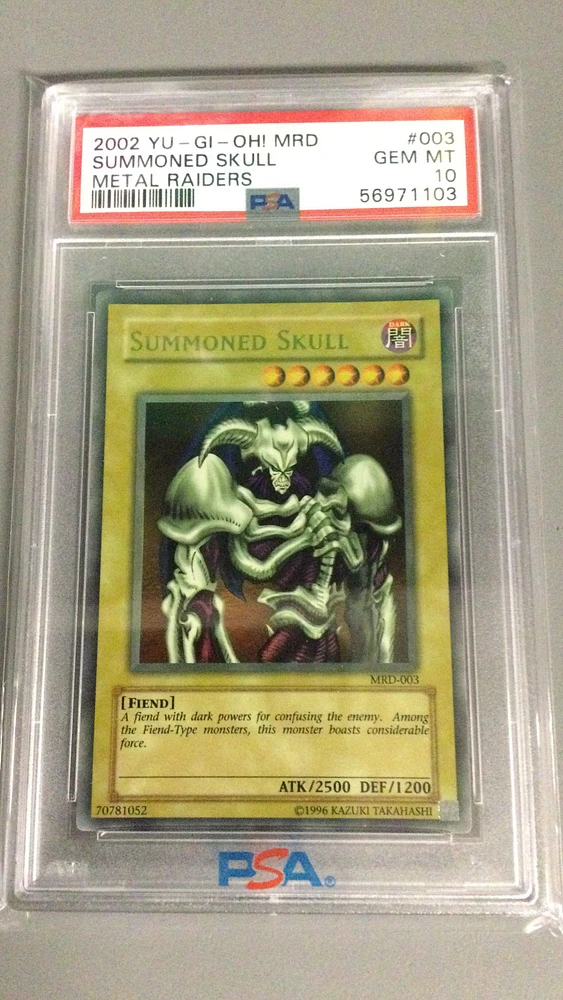 2002 Yu-gi-oh! Mrd-metal Raiders 003 Summoned Skull PSA 10