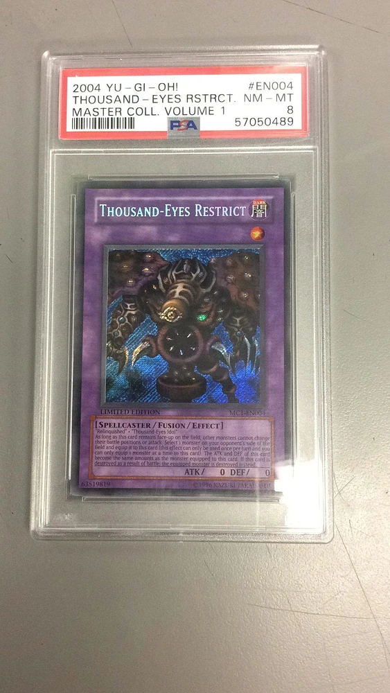 2004 Yu-gi-oh! Master Collection Volume 1 En004 Thousand PSA 8