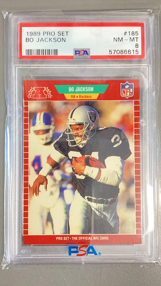 1989 Pro Set 185 Bo Jackson PSA 8