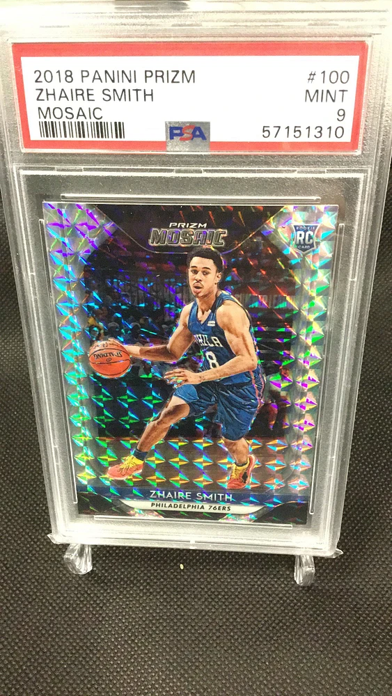 2018 Panini Prizm Mosaic 100 Zhaire Smith PSA 9