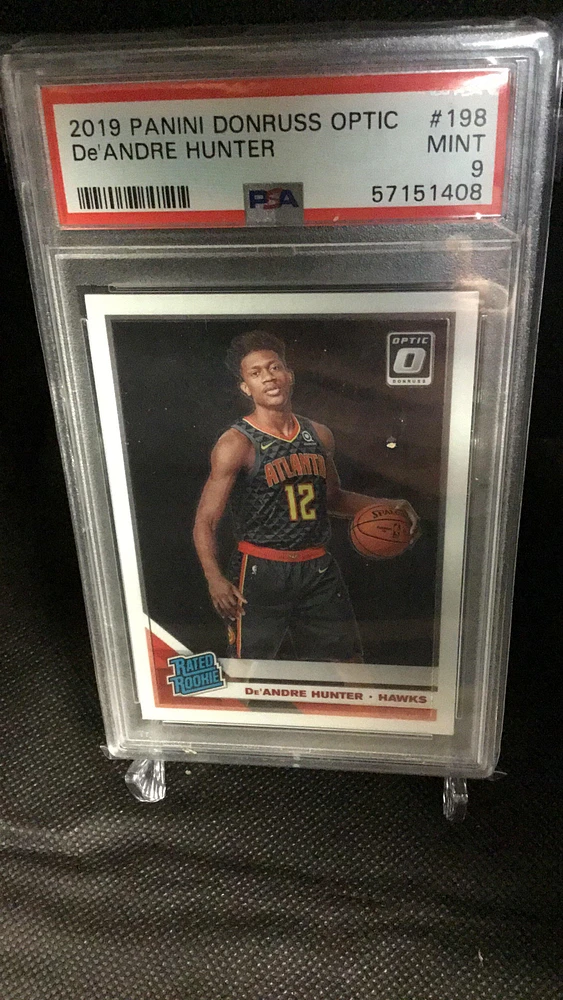 2019 Panini Donruss Optic 198 De'andre Hunter PSA 9
