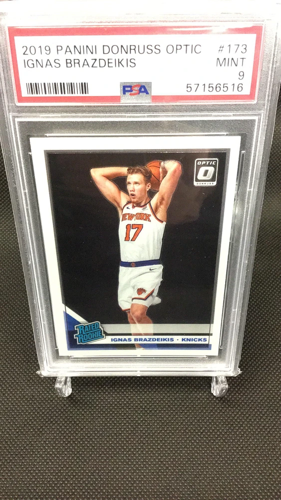 2019 Panini Donruss Optic 173 Ignas Brazdeikis PSA 9