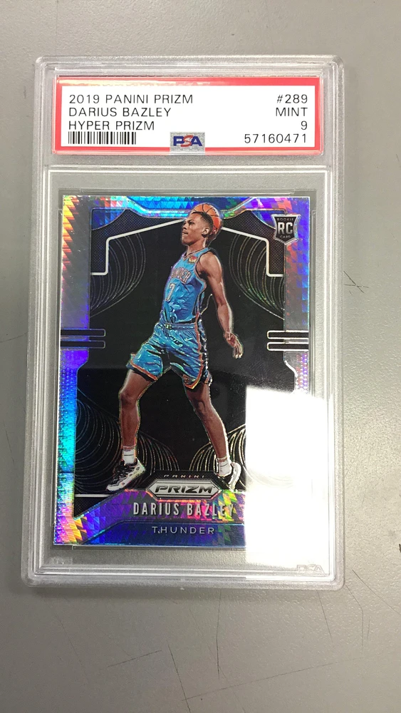 2019 Panini Prizm 289 Darius Bazley Hyper Prizm PSA 9