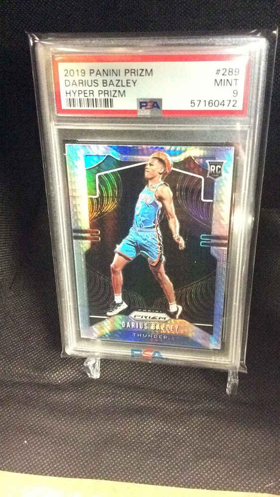2019 Panini Prizm 289 Darius Bazley Hyper Prizm PSA 9