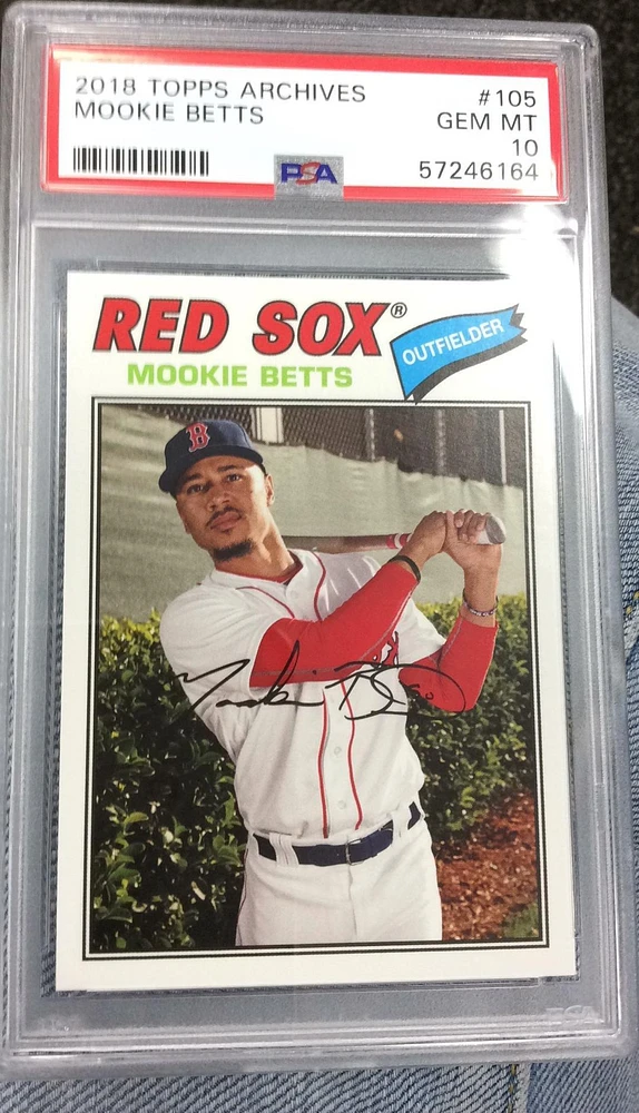 2018 Topps Archives 105 Mookie Betts PSA 10