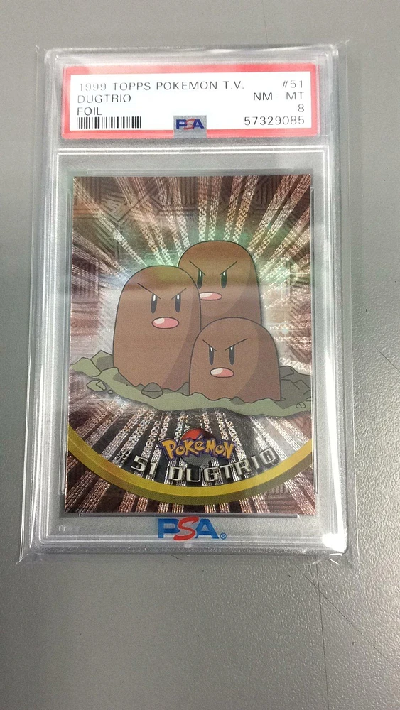 1999 Topps Pokemon Tv 51 Dugtrio PSA 8