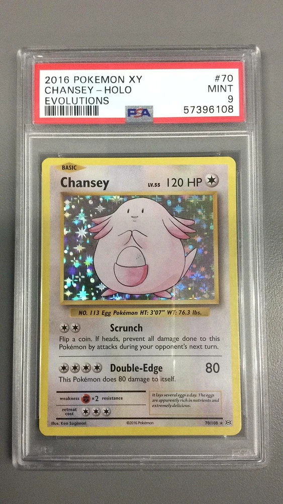 2016 Pokemon Xy Evolutions 70 Chansey PSA 9