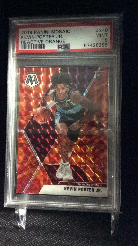 2019 Panini Mosaic 248 Kevin Porter Jr. Reactive Orange PSA 9