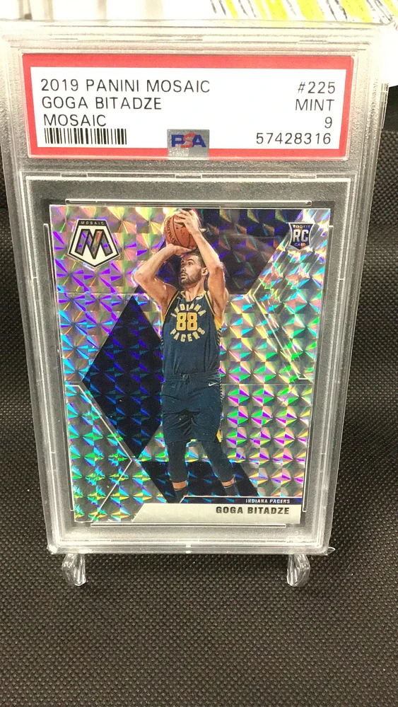 2019 Panini Mosaic 225 Goga Bitadze Mosaic PSA 9