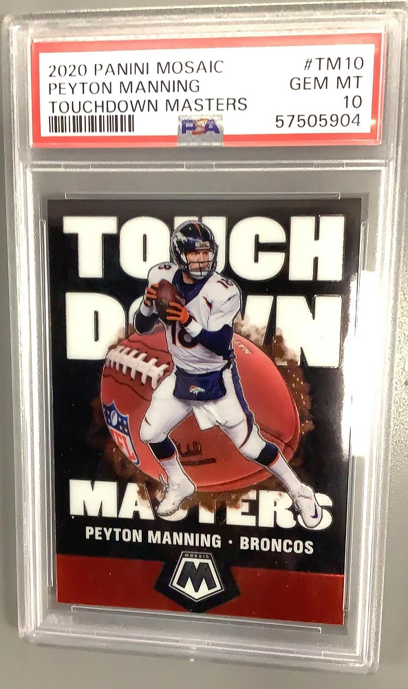 2020 Panini Mosaic Touchdown Masters Tm10 Peyton Manning PSA 10