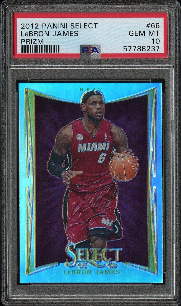 2012 Panini Select 66 Lebron James Prizm PSA 10