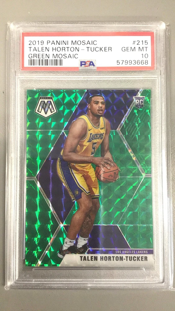 2019 Panini Mosaic 215 Talen Horton-tucker Green Mosaic PSA 10